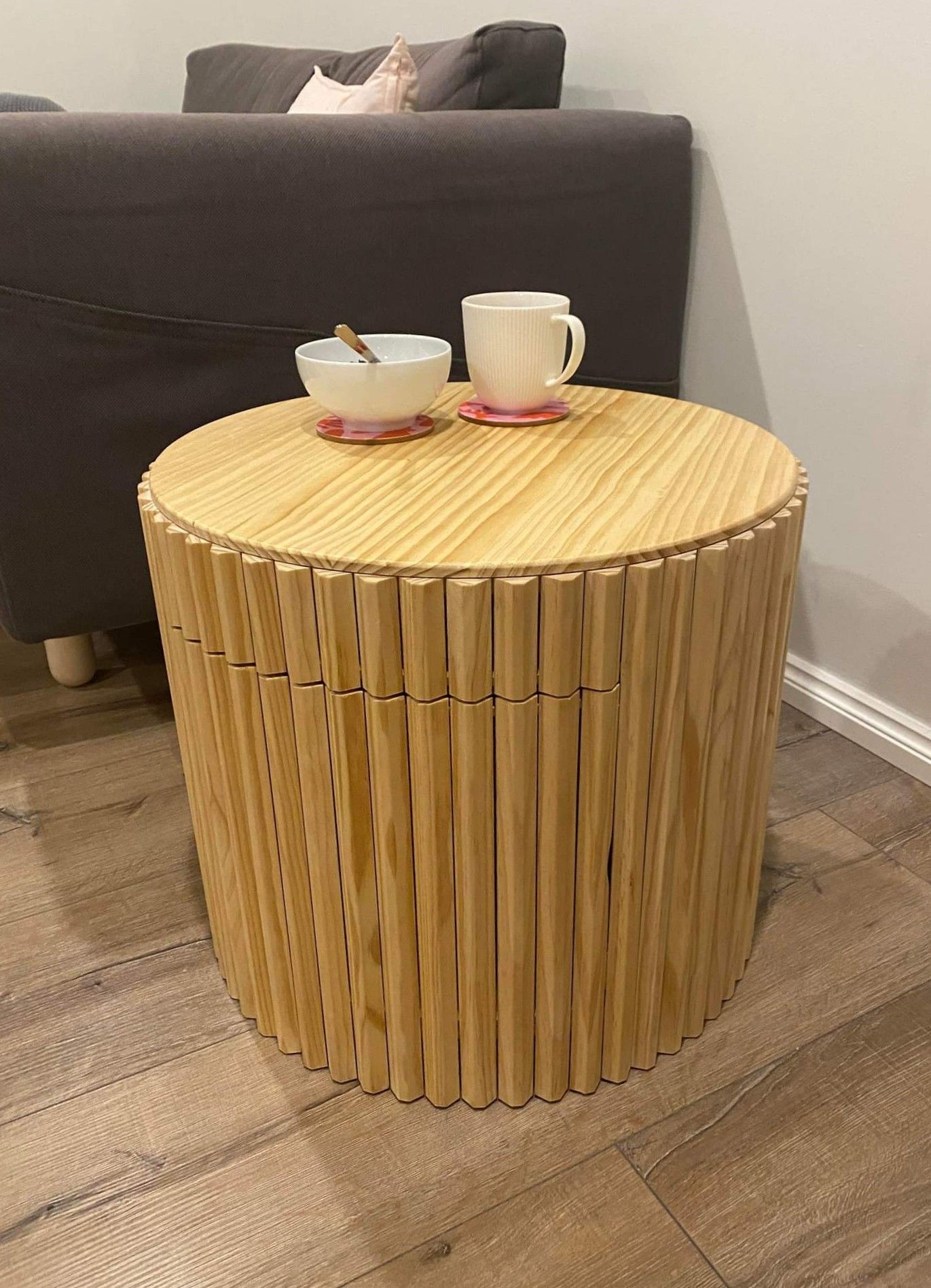 Made this coffee table as a birthday gift for a friend over the course of a couple of weeks using Ryobi table saw, router, sander and drills. One of my proudest projects! 